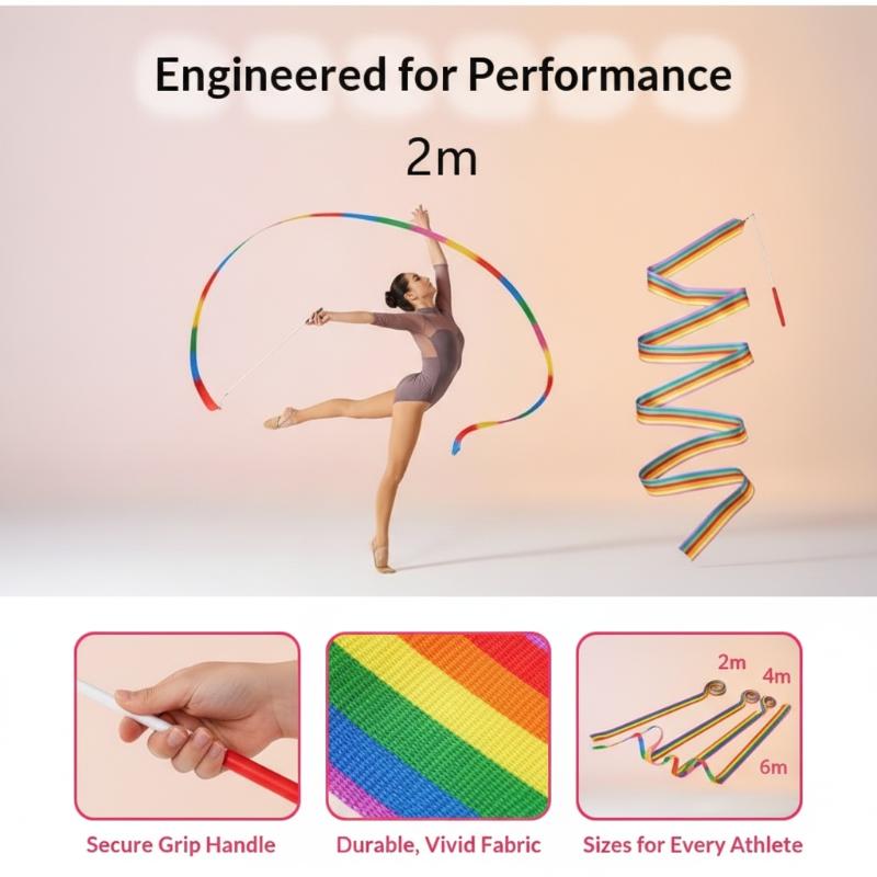 Kids Outdoor Balance Beam - New Colorful Artistic Gymnastics Ribbon with