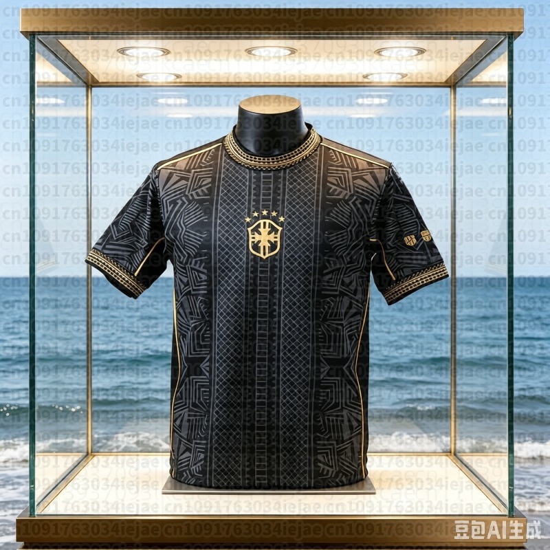 Kids Outdoor Clothing - 2026 Summer Kids Brazilian Sportswear Black