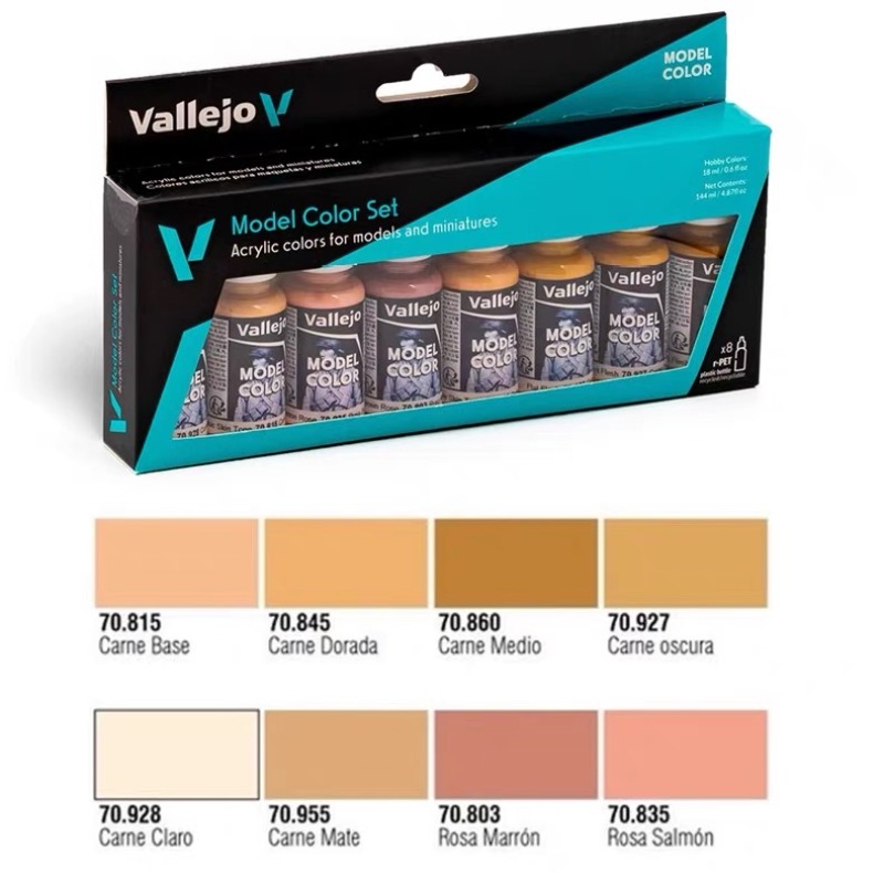 Tamiya Model Paint Set - Vallejo 70124 Acrylic Paint Set Environmental