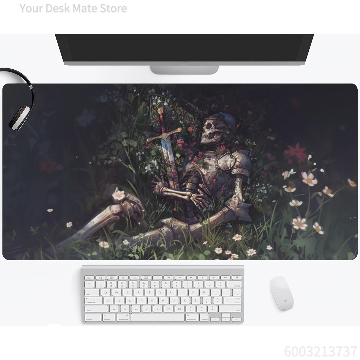 Bubble Sword Wand - Medieval Knight with Sword Mouse Pad
