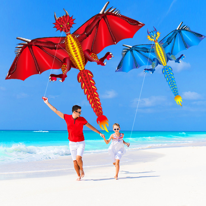 Kite Easy Fly Kids - New Ice and Fiery Dragon Kites