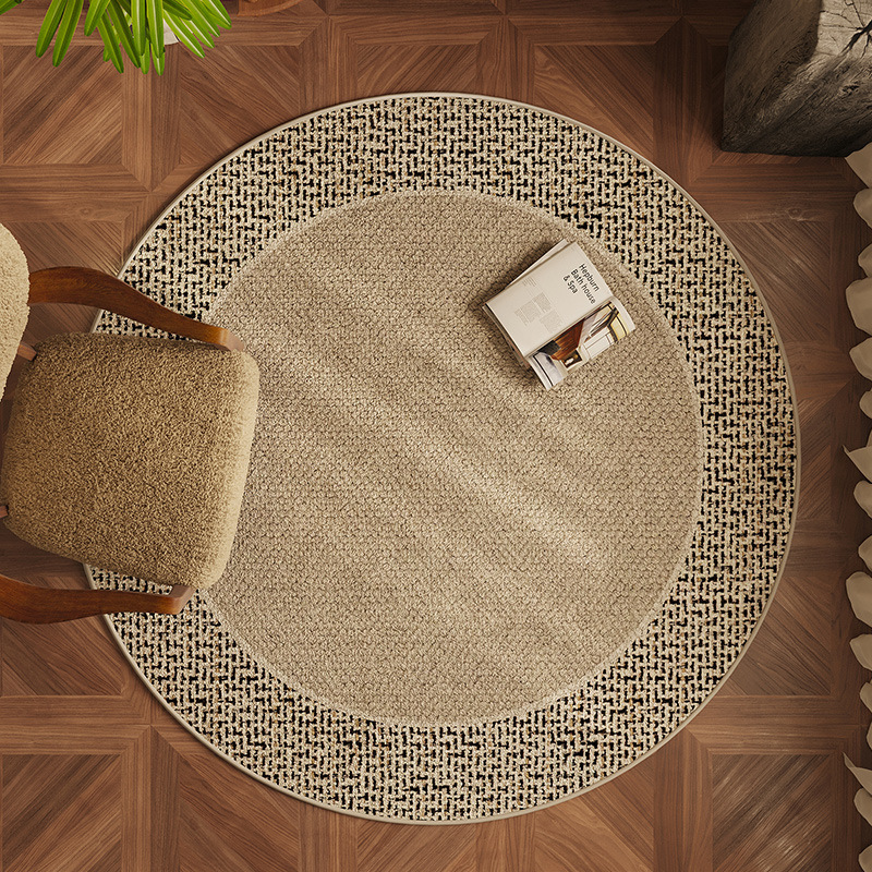 Kids Outdoor Seating - VIKAMA Round Office Carpet, European-Style Living