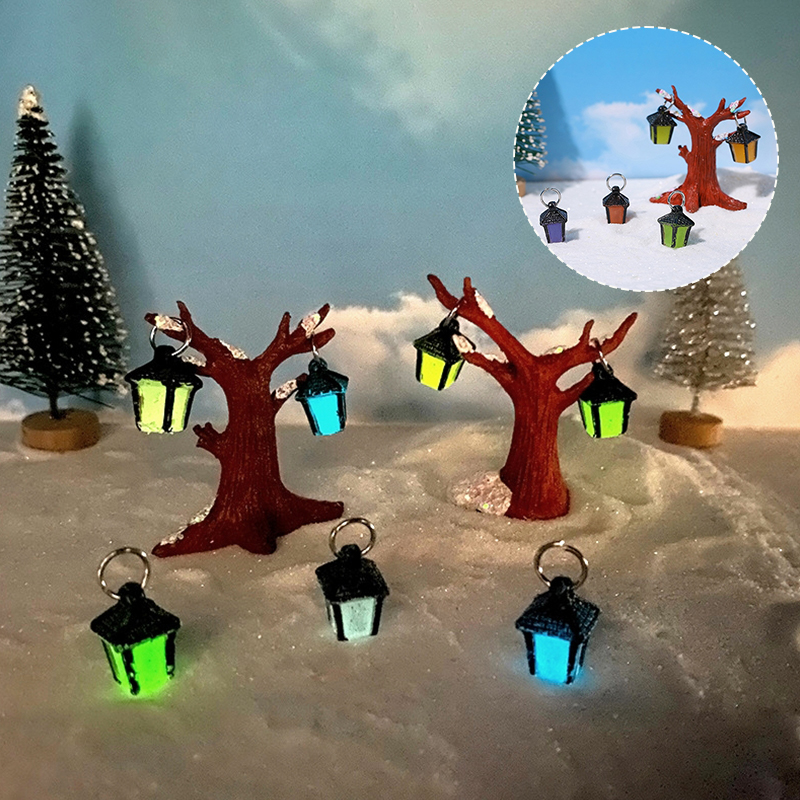 Kids Outdoor Cubby House - 1Set Mini Luminous Hanging Tree Lanterns