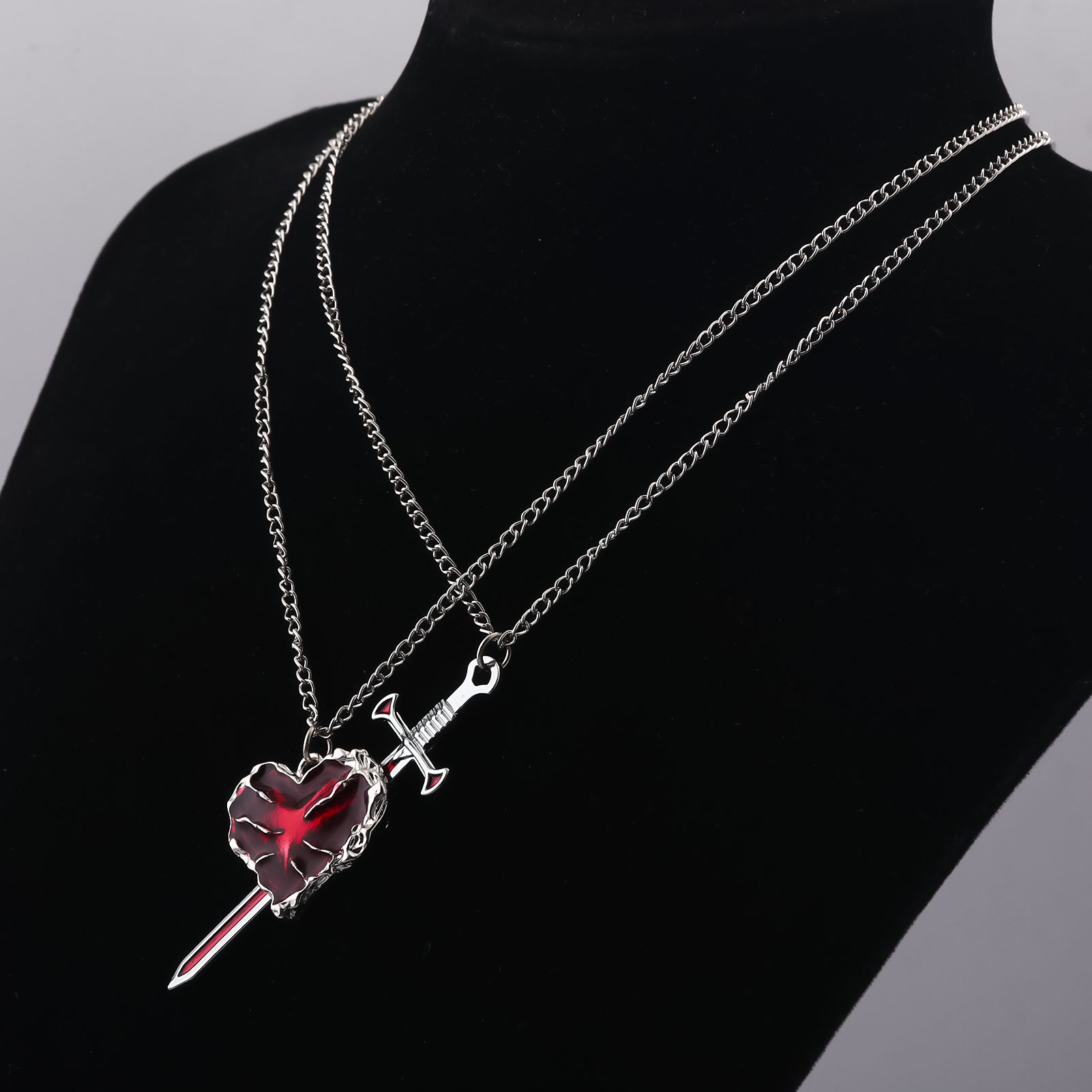 New Sword Heart Couple Necklac - Bubble Sword Wand recension och pris