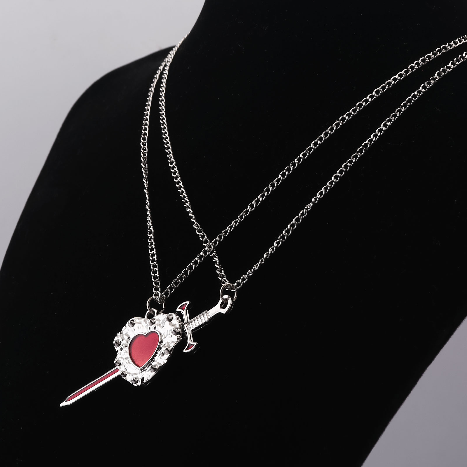 New Sword Heart Couple Necklac - Bubble Sword Wand recension och pris