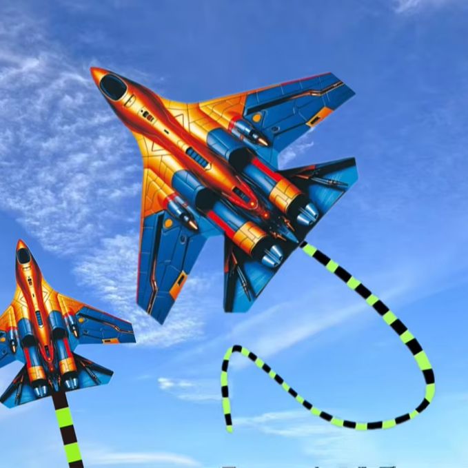 HTMCK Fighter Jet Kite 45cm La - Kite Easy Fly Kids recension och pris