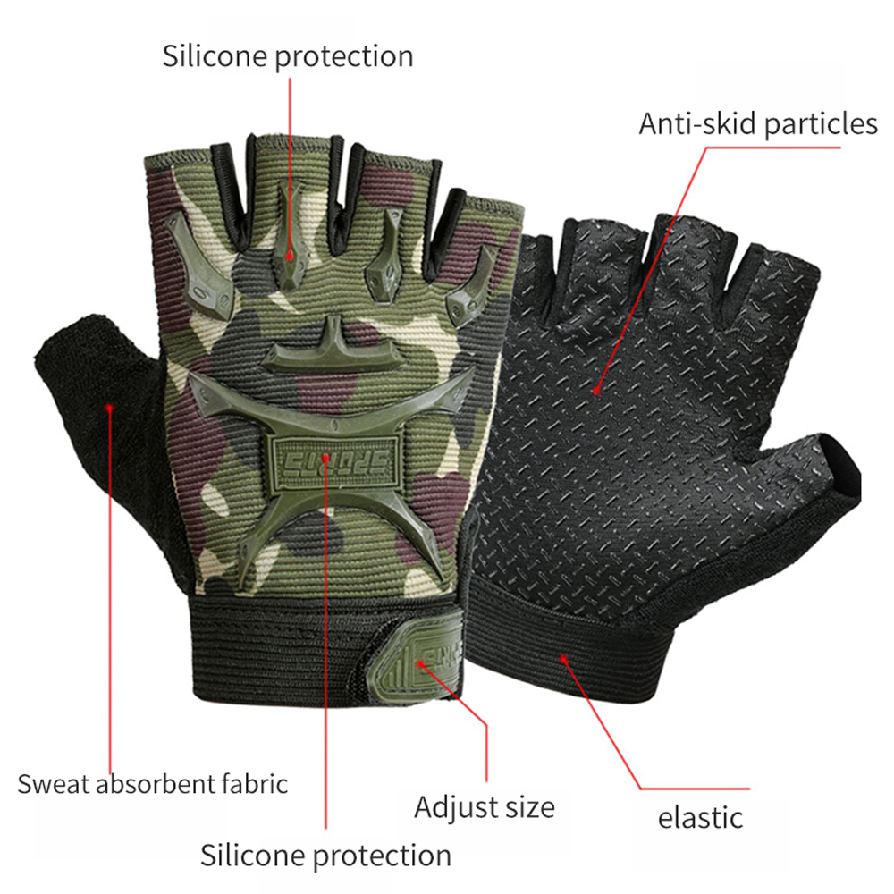 1Pair Kids Sport Gloves,Half F - Kids Outdoor Gloves recension och pris