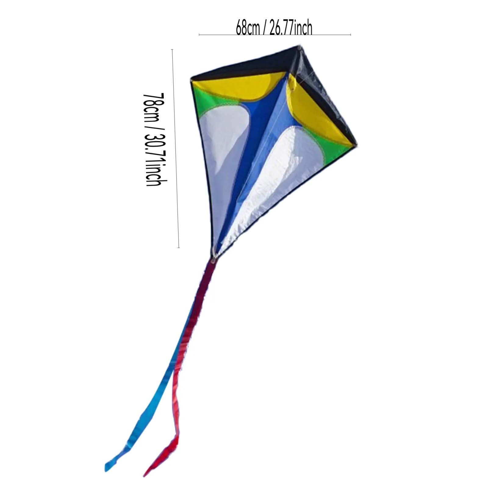 Diamond Shaped Kite with Long  - Kite Easy Fly Kids recension och pris