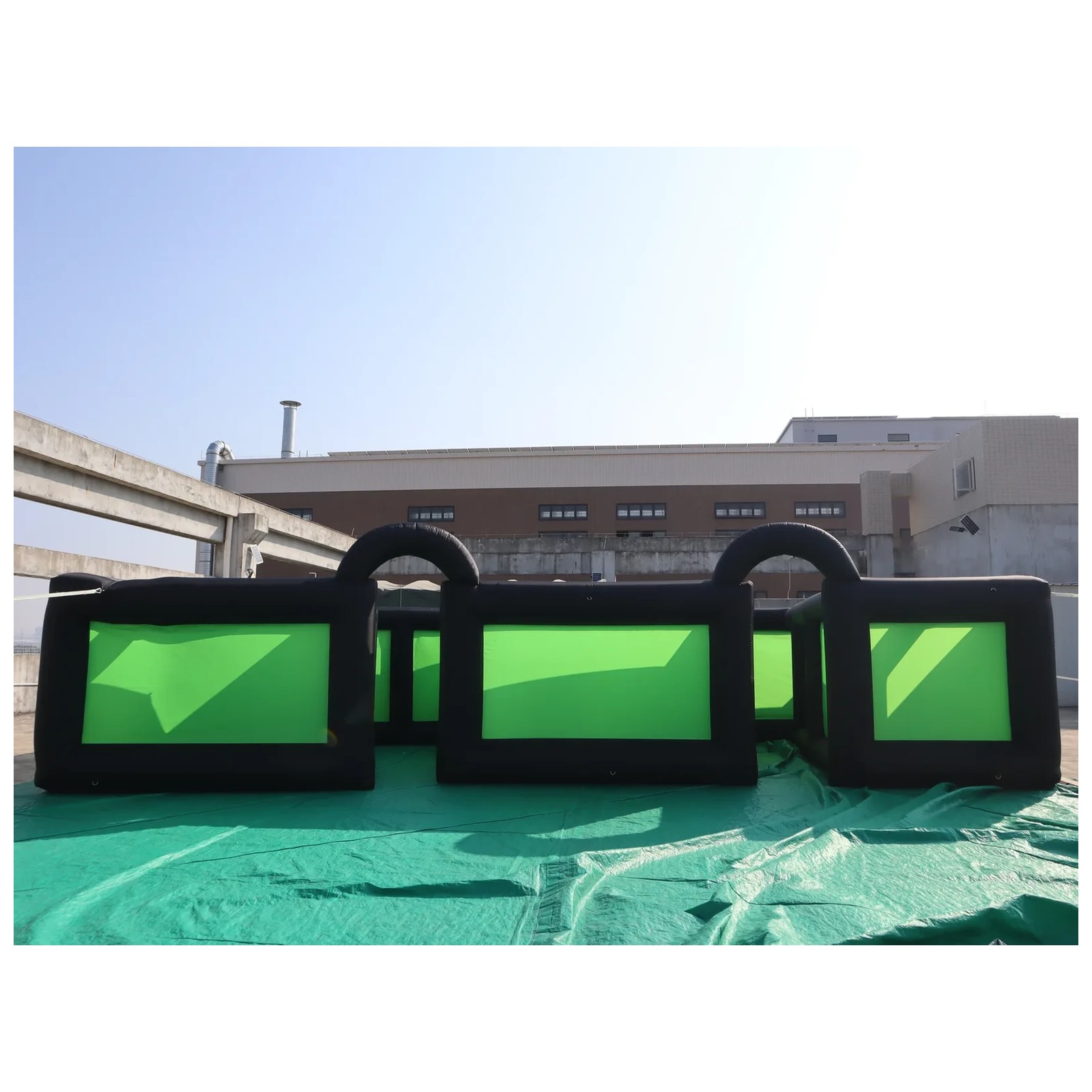 Outdoor Black Green Inflatable - Kids Outdoor Venues recension och pris