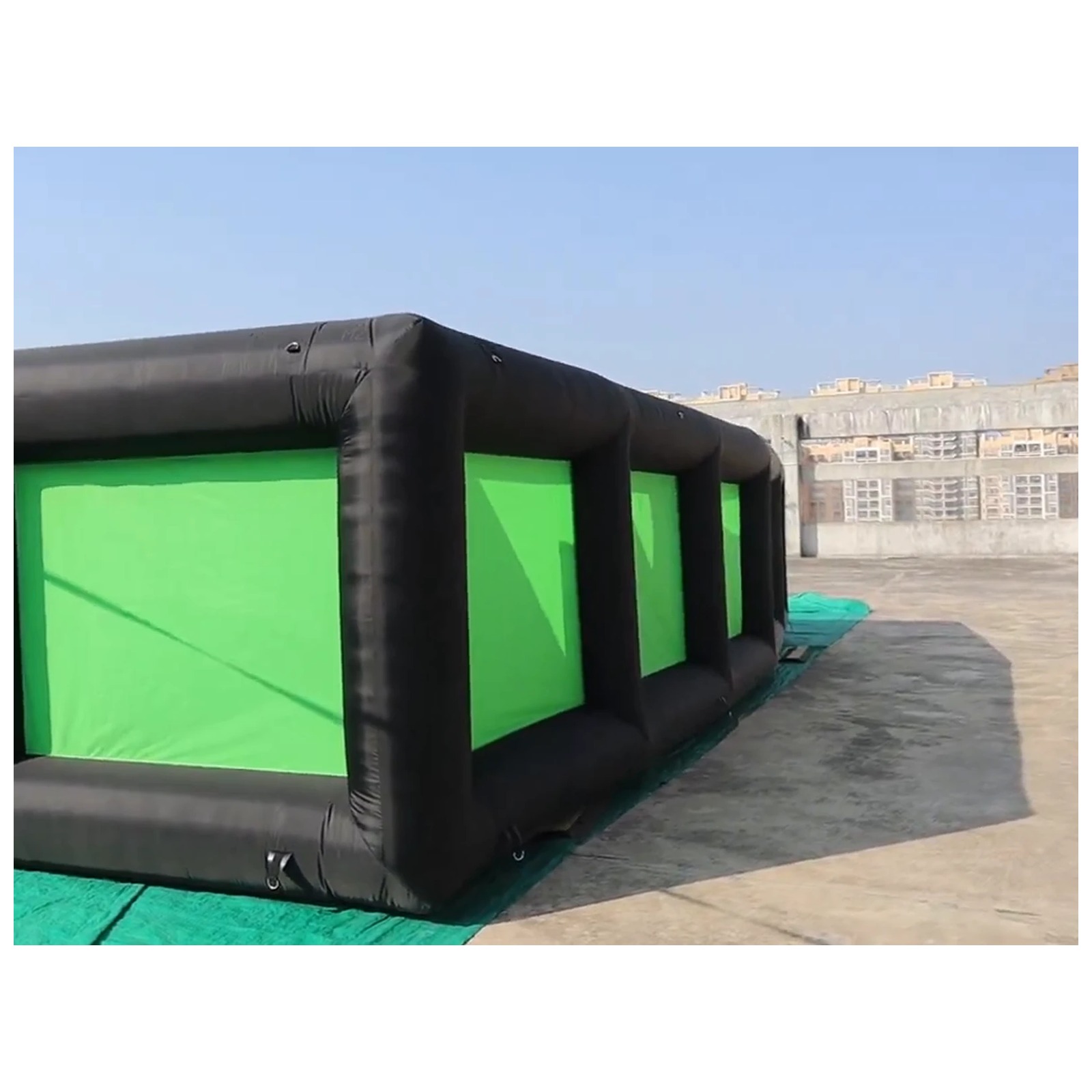 Outdoor Black Green Inflatable - Kids Outdoor Venues recension och pris