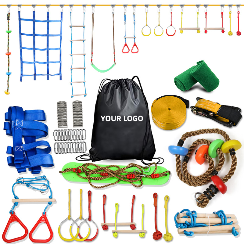Portable Outdoor Balance Slack - Kids Outdoor Ninja Set recension och pris