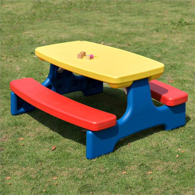 LazyChild Foldable Kids Outdoo - Kids Outdoor Table And Chairs With Umbrella recension och pris