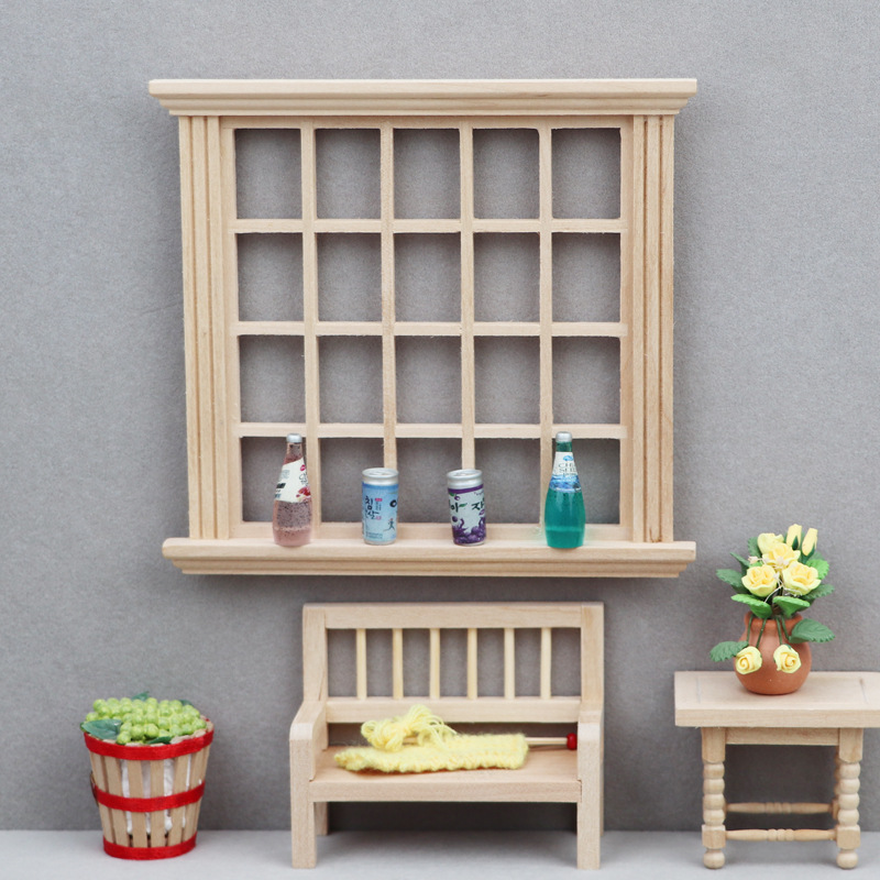 1:12 Dollhouse Mini Doors And  - Kids Outdoor Cubby House recension och pris