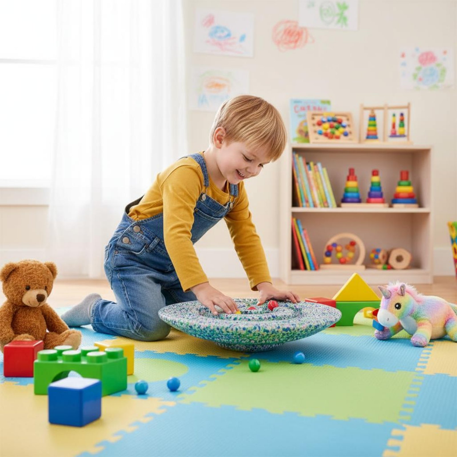 Maze Balance Board Indoor & Ou - Kids Outdoor Balance Beam recension och pris