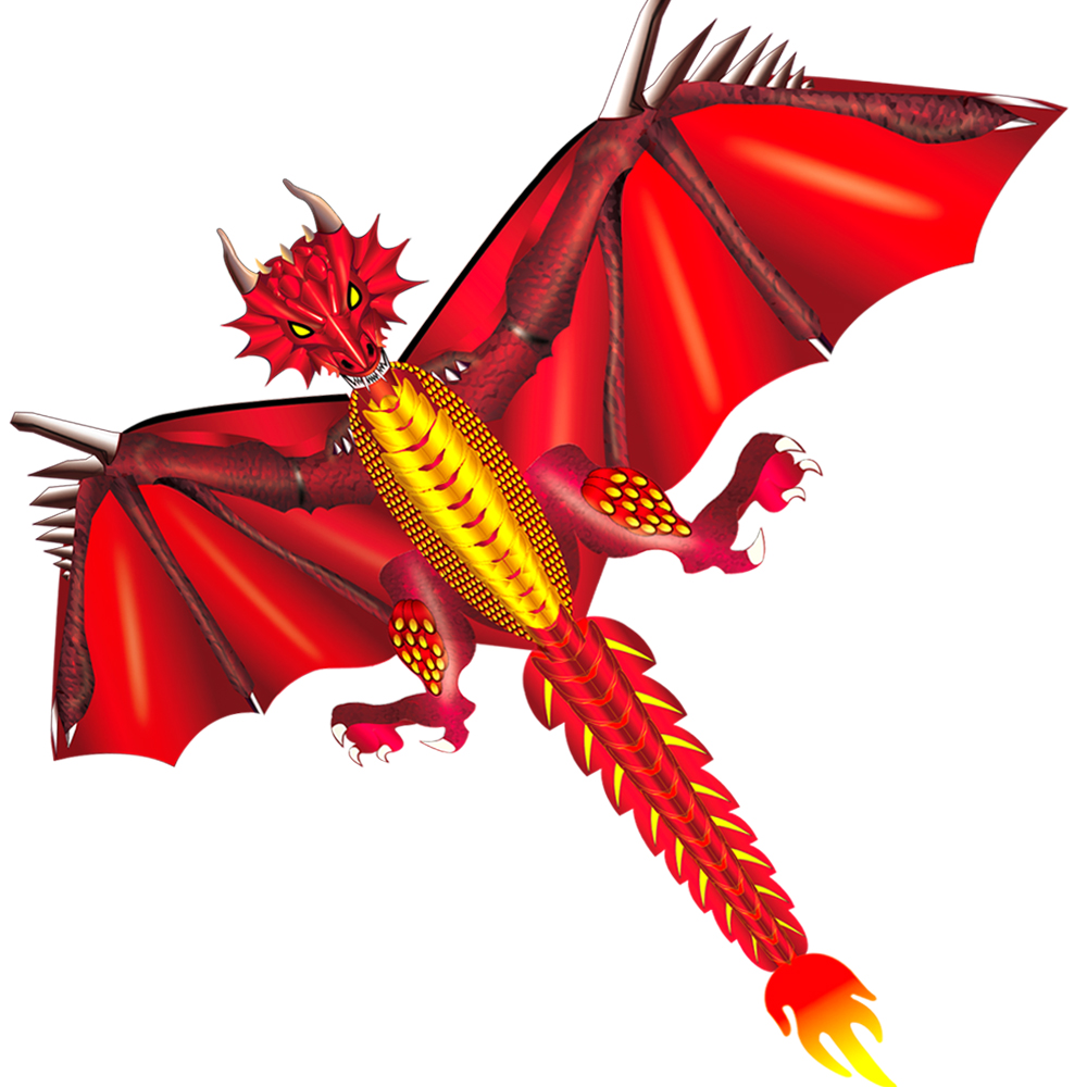 New Ice and Fiery Dragon  Kite - Kite Easy Fly Kids recension och pris