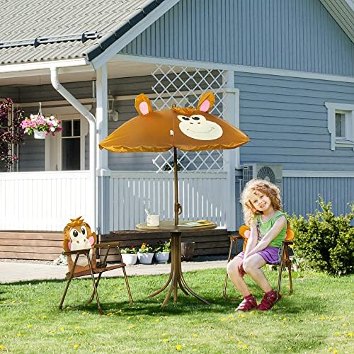 Kids Table and Chair Set Picni - Kids Outdoor Table And Chairs With Umbrella recension och pris
