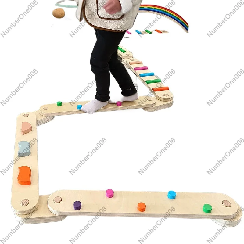 Thick Wooden Balance Beam Tact - Kids Outdoor Balance Beam recension och pris