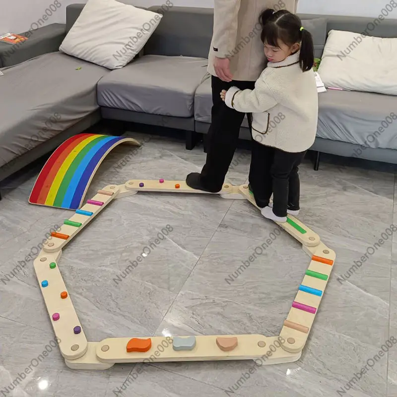 Thick Wooden Balance Beam Tact - Kids Outdoor Balance Beam recension och pris