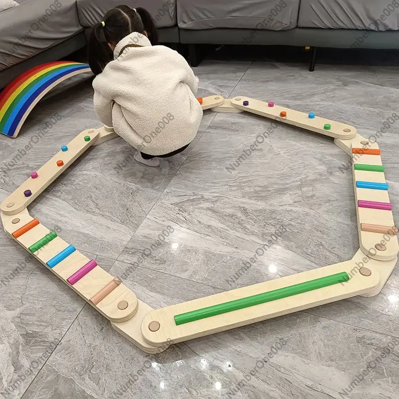 Thick Wooden Balance Beam Tact - Kids Outdoor Balance Beam recension och pris