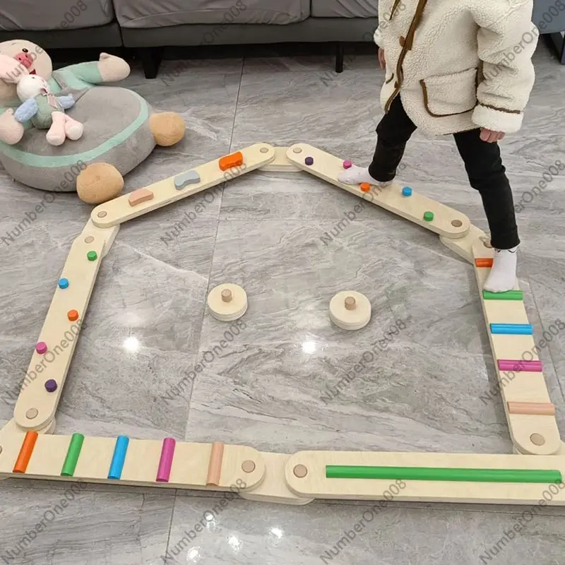 Thick Wooden Balance Beam Tact - Kids Outdoor Balance Beam recension och pris