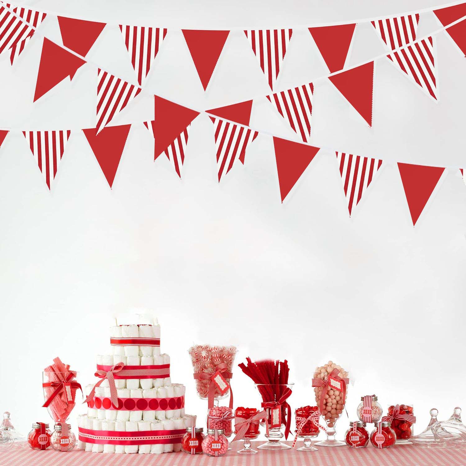 10M Red And White Triangle Fla - Q Kids Outdoor recension och pris