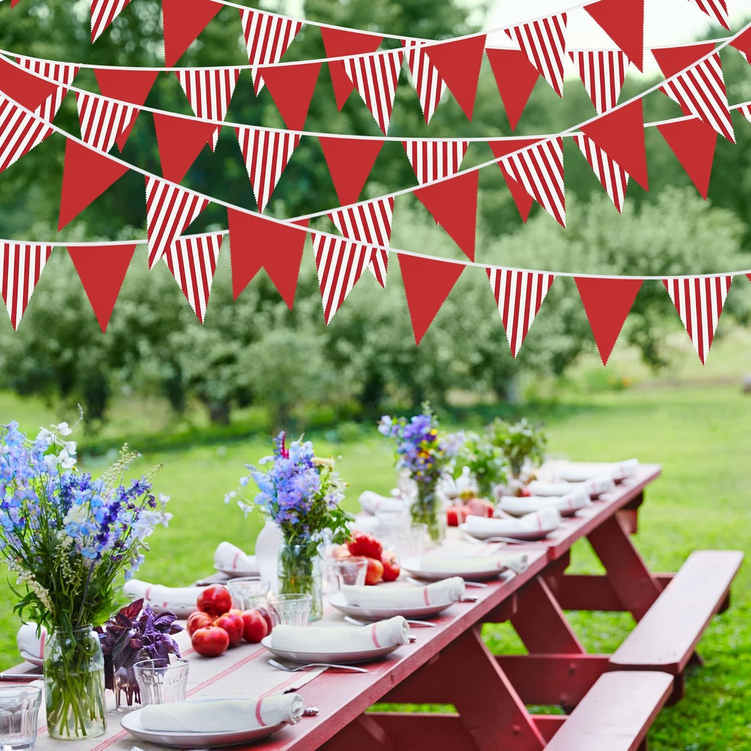 10M Red And White Triangle Fla - Q Kids Outdoor recension och pris