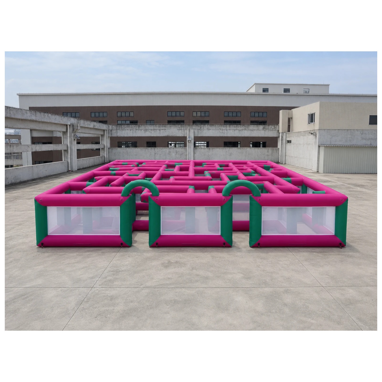Large Magenta Green Mesh Open  - Kids Outdoor Venues recension och pris