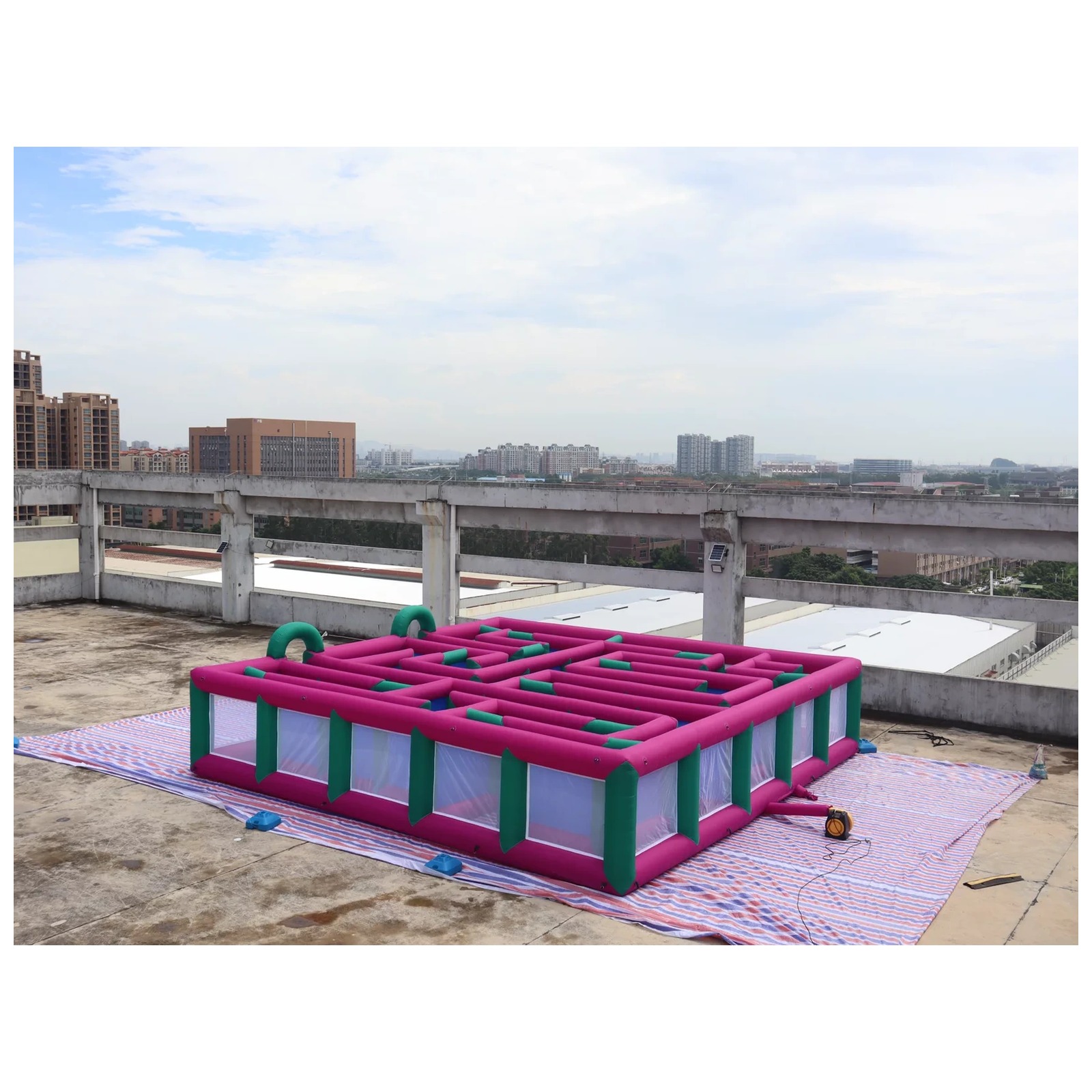 Large Magenta Green Mesh Open  - Kids Outdoor Venues recension och pris
