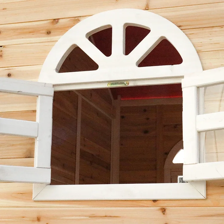 l Outdoor Wood Playground Play - Kids Outdoor Cubby House recension och pris