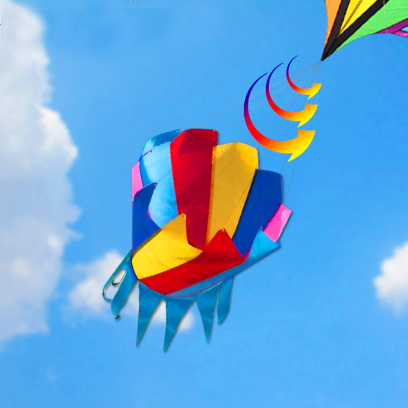 Large rainbow kite nylon winds - Kite Easy Fly Kids recension och pris