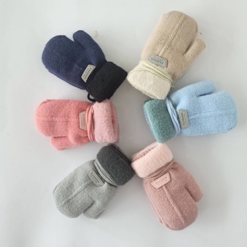 Kids Winter Fleece Lined Mitte - Kids Outdoor Gloves recension och pris