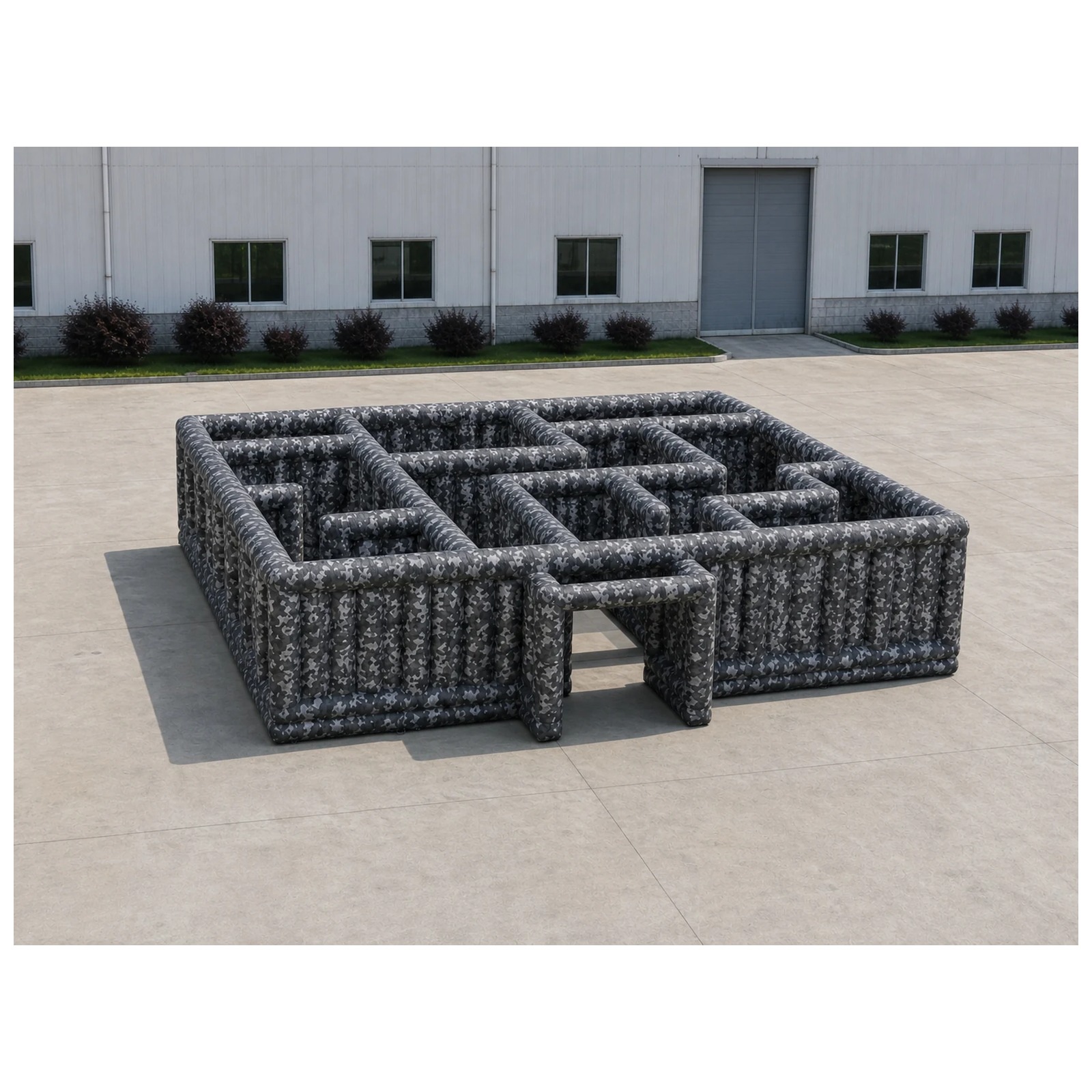 Large Gray Camouflage Open Inf - Kids Outdoor Venues recension och pris